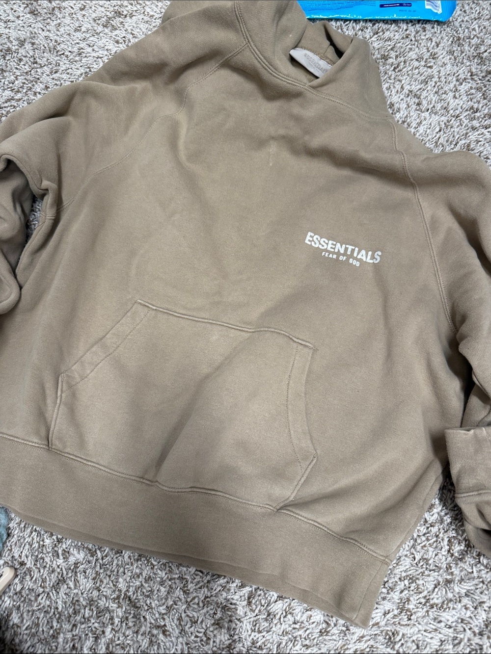 ESSENTIALS Fear of God Brown Taupe Pullover Hoodie